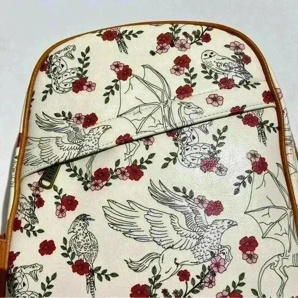 NWT Loungefly Harry Potter Magical Creatures Large Bag Owl HP Exclusive Backpack - Picture 12 of 16